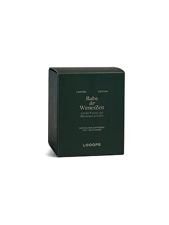 LOOOPS | Vela perfumada 75g MOMENT DER WOHLMUT | dunkelgrün
